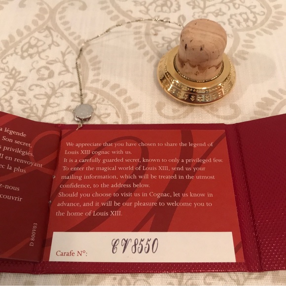 Vintage Remy Martin Louis XIII Cognac Baccarat Crystal Decanter Empty Bottle - Picture 16 of 17